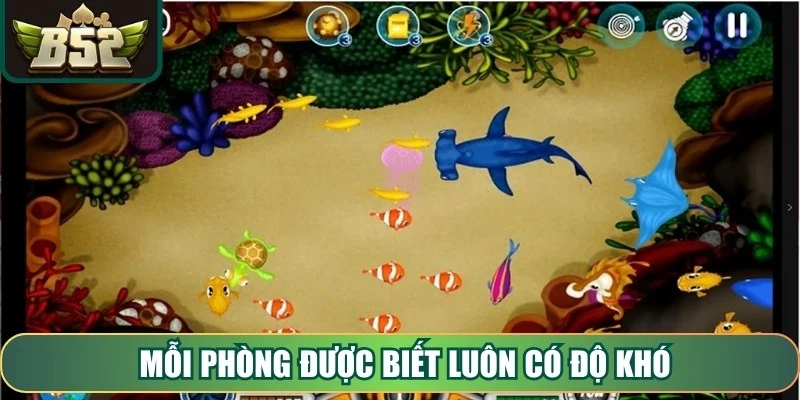 Mỗi phòng được biết luôn có độ khó cùng với phần thưởng vô cùng hấp dẫn