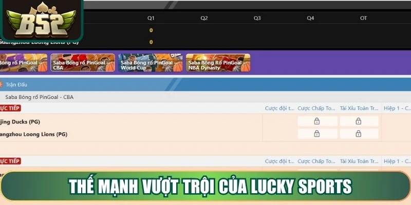 Thế mạnh vượt trội của Lucky Sports