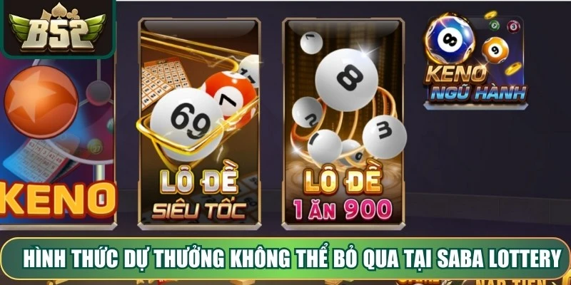 Hình thức dự thưởng không thể bỏ qua tại Saba Lottery