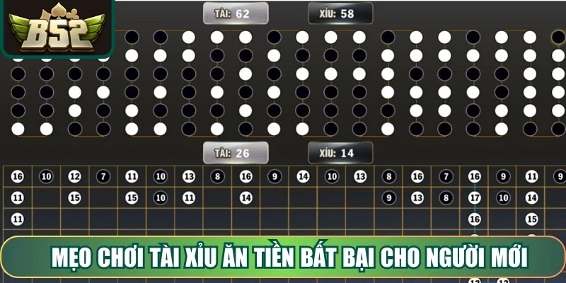 Mẹo chơi Tài Xỉu Ăn Tiền bất bại cho người mới